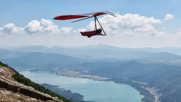 Take off at Arangoiti, the location for the cancelled European Hang Gliding Championships. Photo: Rakel Albeniz