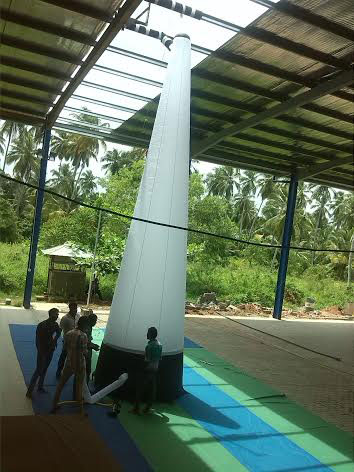 Prototype water pylon. Photo: Paramania