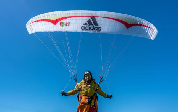 Antoine Girard ready to fly before he headed to Pakistan. Photo: Antoine Girard / Facebook