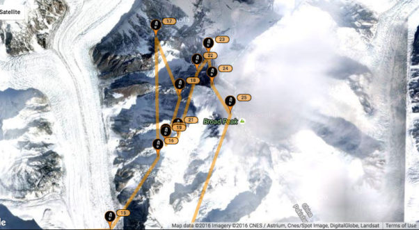 Soaring Broad Peak at 8,127m. Image: SPOT / Antoine Girard