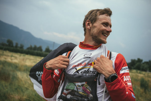 Paul Guschlbauer (AUT1) during the Red Bull X-Alps at Merano, Italy on 7 July 2015. Photo: Kelvin Trautman / Red Bull Content Pool