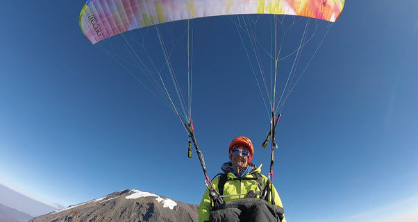 Paragliding from Kilimanjaro