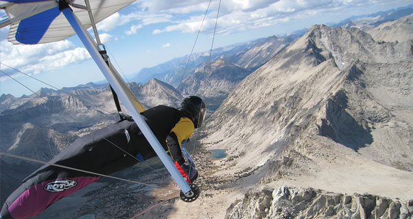 Hang gliding in Owens Valley