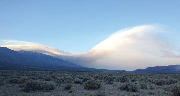 Wave cloud in Owens Valley